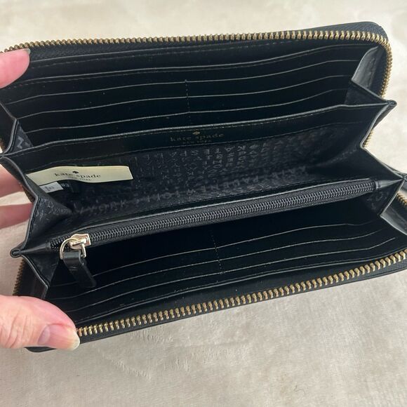 Kate Spade Wallet Women's Color Black New York Grove Street Neda Leather - Picture 4 of 12